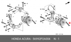 Поликлиновой ремень 56992-P2A-004 HONDA