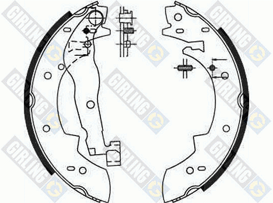 Комплект тормозных колодок 5161901 GIRLING