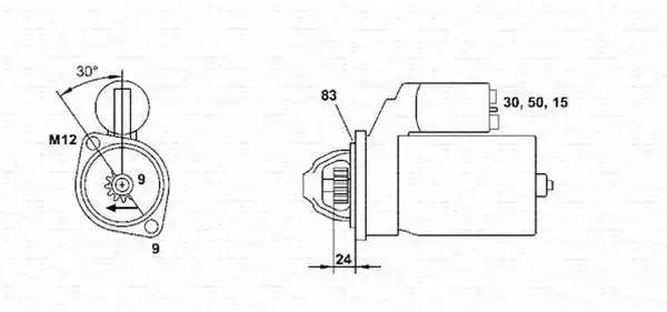 Стартер 943251464010 MAGNETI MARELLI