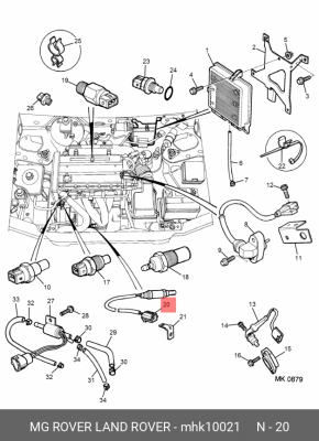 Лямбда-зонд MHK10021 MG ROVER LAND ROVER