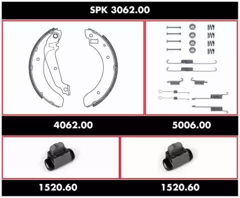 Комплект тормозных колодок SPK306200 REMSA