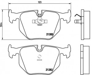Комплект тормозных колодок, диско P06016 BREMBO