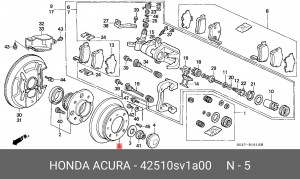 Тормозной диск 42510SV1A00 HONDA
