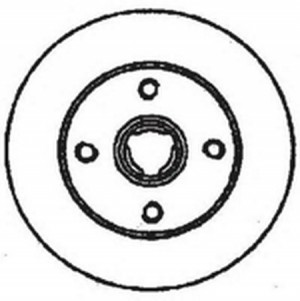 Тормозной диск 562370B BENDIX JURID