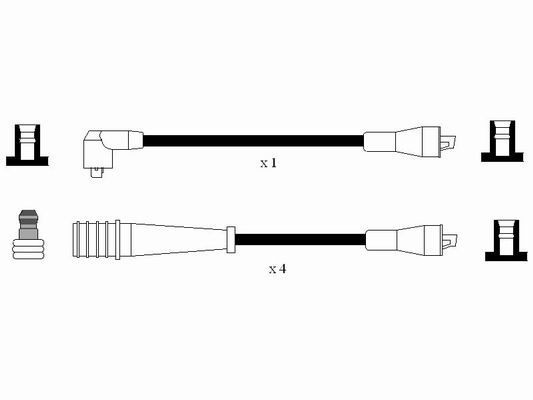 Ккомплект проводов зажигания 7166 NGK NTK