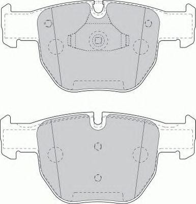 Комплект тормозных колодок, диско FSL1597 FERODO