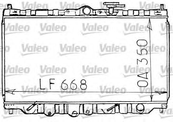 Радиатор охлаждения ДВС 731101 VALEO PHC