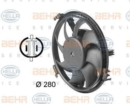 Вентилятор, охлаждение двигателя 8EW 009 144-351 HELLA