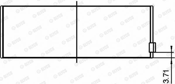 Шатунный подшипник 71-4108 STD GLYCO