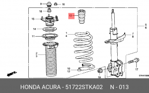 Деталь 51722STKA02 HONDA