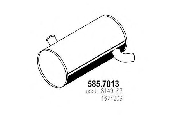 Система выпуска ОГ 5857013 ASSO