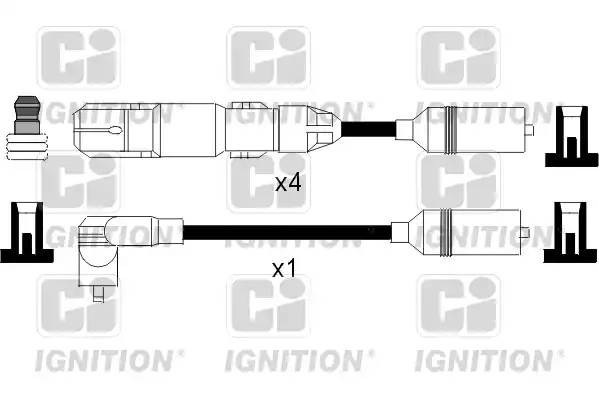 Ккомплект проводов зажигания XC958 QUINTON HAZELL