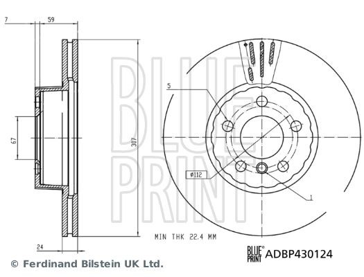 Масляный фильтр ADC42122 BLUE PRINT