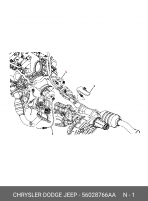Лямбда-зонд 56028 766AA CHRYSLER