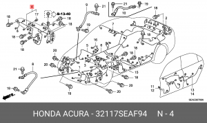 Жгут проводов 32117SEAF94 HONDA
