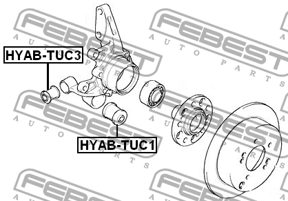 Сайлентблок HYAB-TUC3 FEBEST