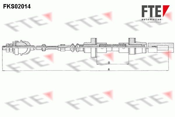 Трос, управление сцеплением FKS02014 FTE