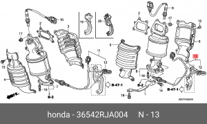 Лямбда-зонд 36542RJA004 HONDA