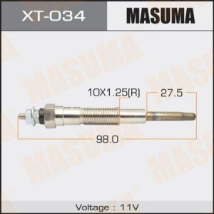 Свеча накаливания XT-034 MASUMA