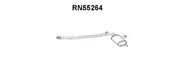Предглушитель выхлопных газов RN55264 VENEPORTE