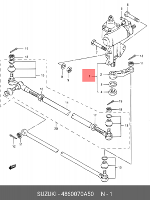 Рулевой механизм 48600-70A50 SUZUKI