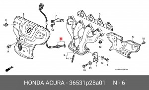 Лямбда-зонд 36531P28A01 HONDA