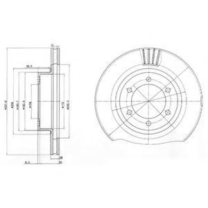Тормозной диск BG4052 DELPHI