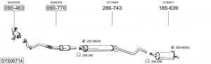 Предглушитель выхлопных газов 282281 BOSAL