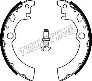 Комплект тормозных колодок 111.242 TRUSTING