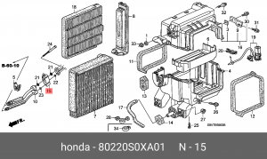 Расширительный клапан, кондиционер 80220S0XA01 HONDA