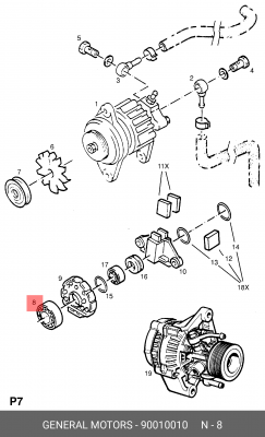 Подшипник 90010010 GENERAL MOTORS
