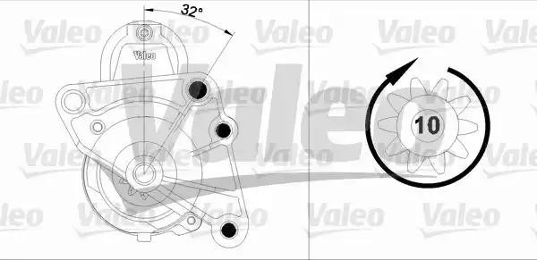 Стартер 458178 VALEO PHC