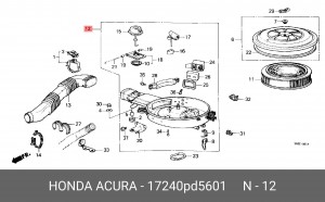 Воздушный фильтр 17240PD5601 HONDA