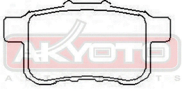 Колодки тормозные дисковые AKD-8161 AKYOTO