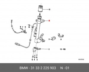 Амортизатор подвески 31 33 2 225 903 BMW