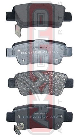 Колодки тормозные дисковые AKD-8177 AKYOTO
