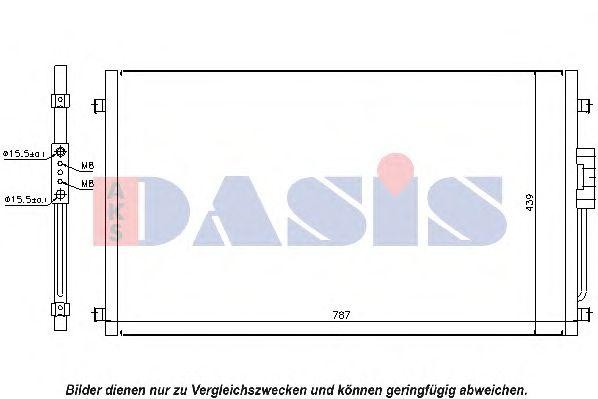 Конденсатор, кондиционер 522011N AKS DASIS