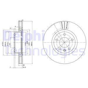 Тормозной диск BG2742 DELPHI
