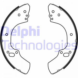 Комплект тормозных колодок LS1939 DELPHI
