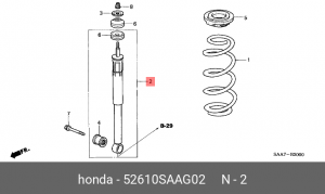 Амортизатор 52610-SAA-G02 HONDA