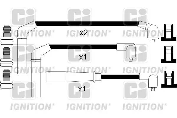Ккомплект проводов зажигания XC693 QUINTON HAZELL