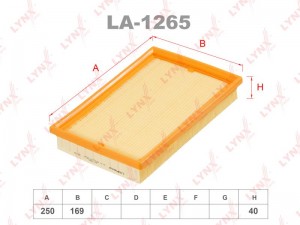 Фильтр воздушный LA-1265 LYNXAUTO