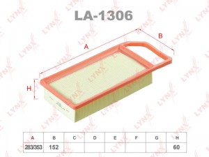 Фильтр воздушный LA-1306 LYNXAUTO