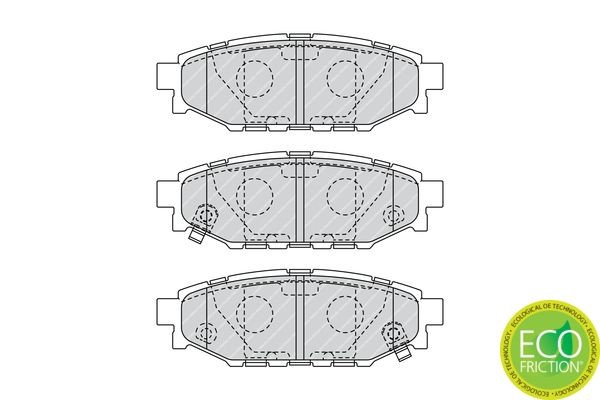 Комплект тормозных колодок, диско FDB1947 FERODO