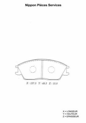 Колодки тормозные дисковые MPH01 MANDO