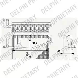 Испаритель, кондиционер TSP0525188 DELPHI