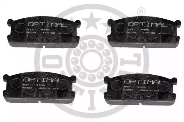 Комплект тормозных колодок, диско 9209 OPTIMAL