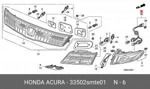 Жгут проводов 33502SMTE01 HONDA
