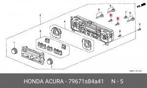Лампа 79671S84A41 HONDA