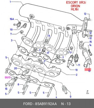 Пусковой топливный клапан 85AB9192AA FORD